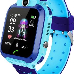 Q12 Touch Screen Kids Smart Watch Blue - ONE FASHION LIMANI